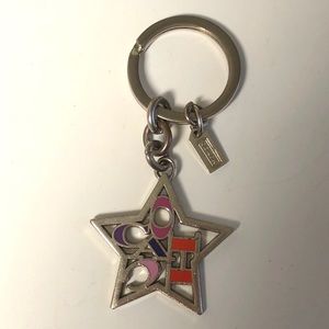 Coach Star Metal Keychain